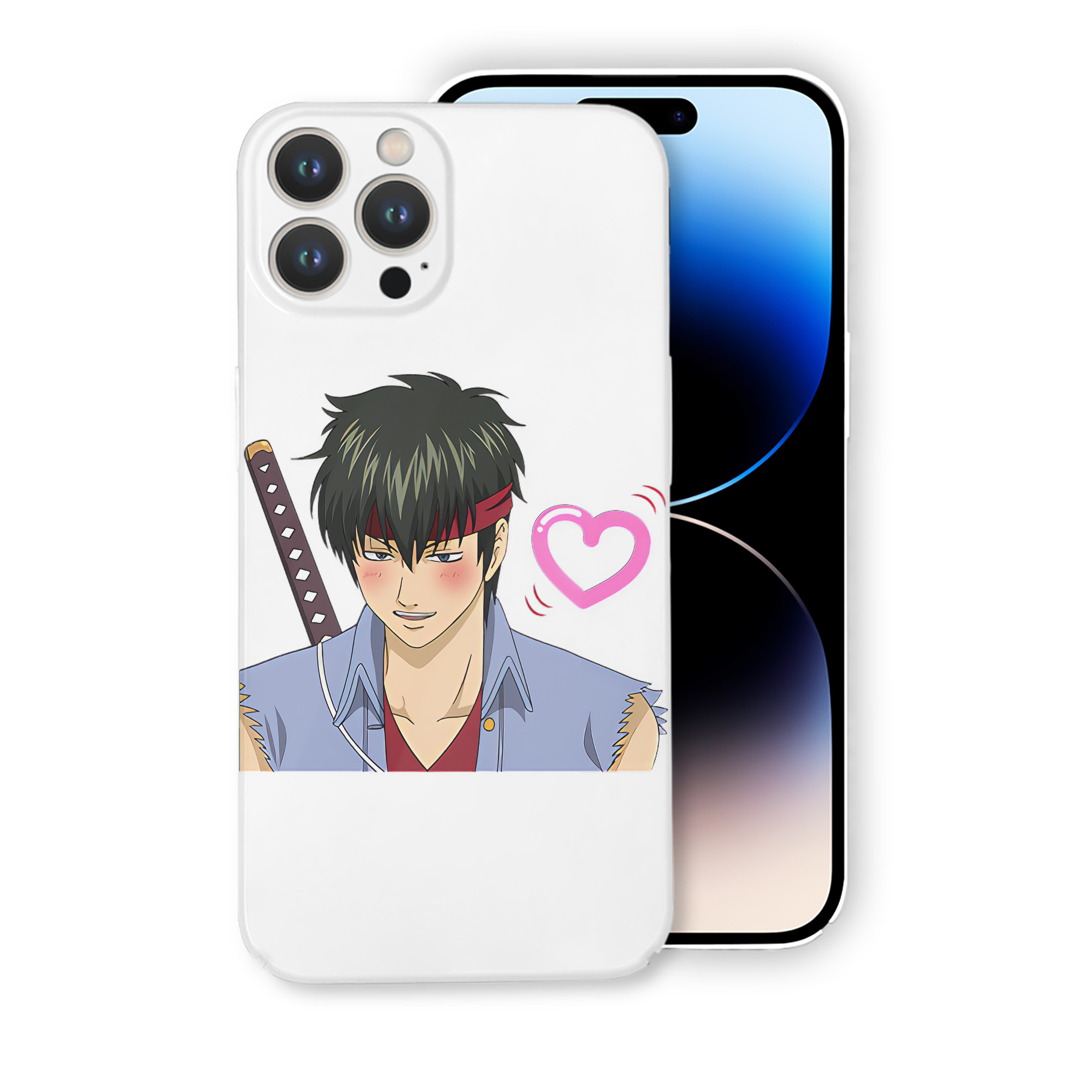 （画像用） ぎんたま 坂田銀時（さかたぎんとき） 神楽 志村新八（しむら しんぱち） GINTAMA Sakata Gintoki Kagura Shimura Shinpachi 【iPhone 14シリーズ対応】ハードケース